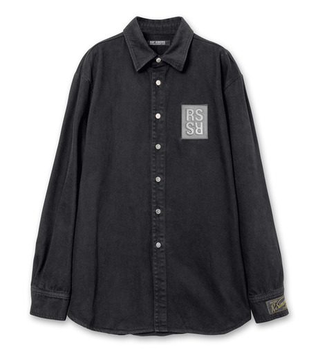 RAF SIMONS 스트레이트 핏 데님 셔츠 라벨