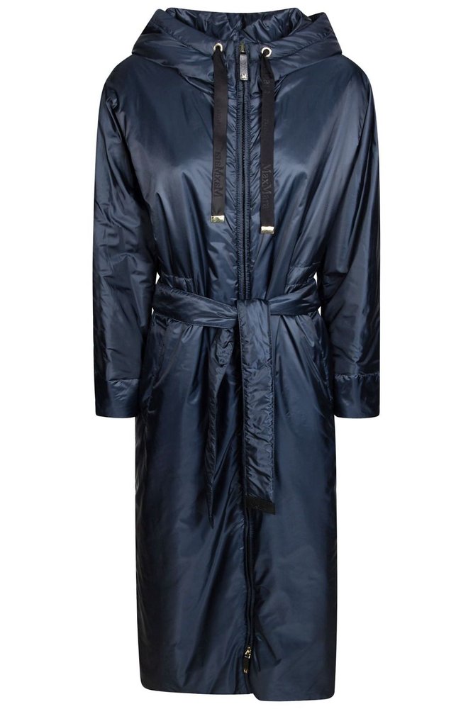 max mara the cube 그린피 드로스트링 롱 자켓