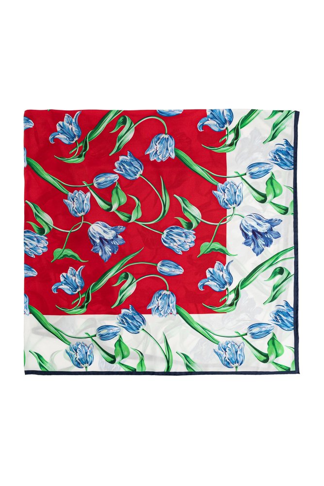 KENZO 튤립 스퀘어 스카프