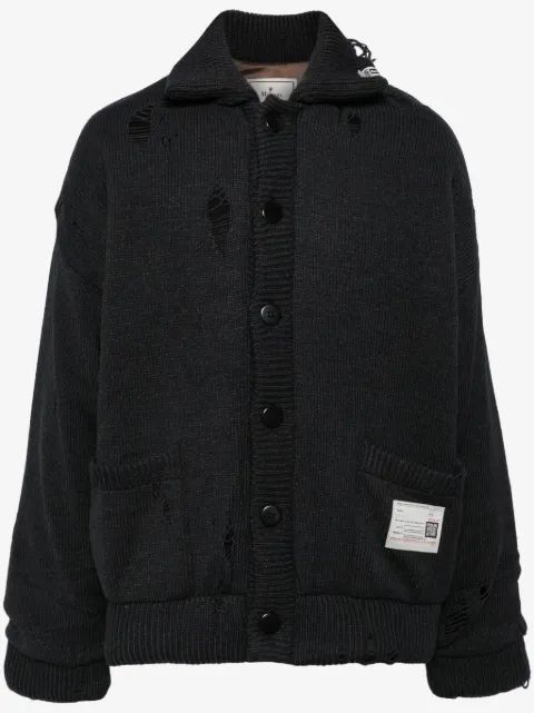 MIHARA YASUHIRO 디스트레스드 가디건