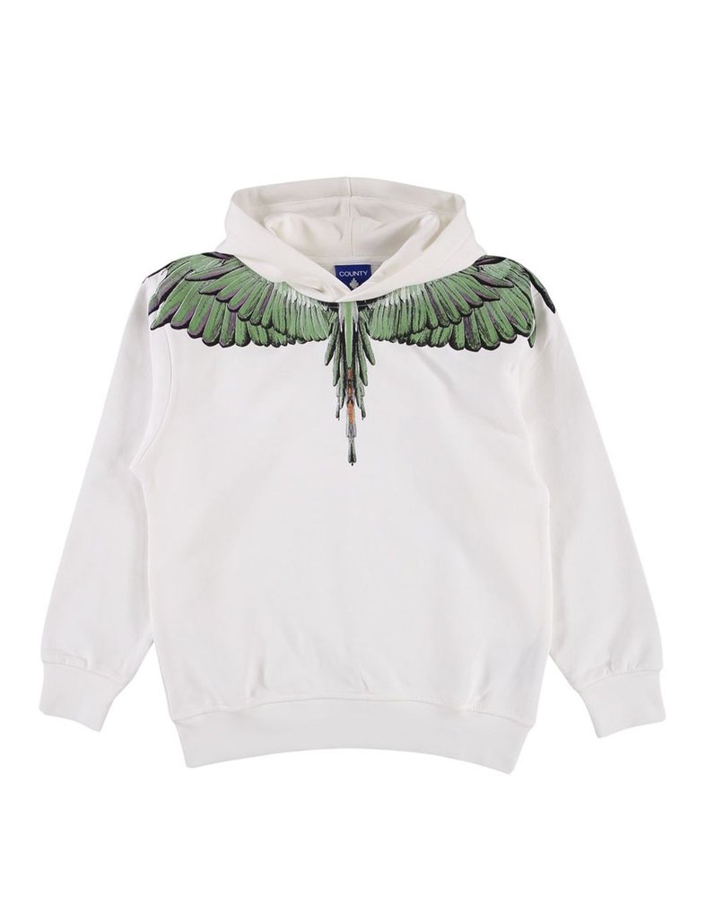 Marcelo Burlon Kids 윙스 프린트 후드티
