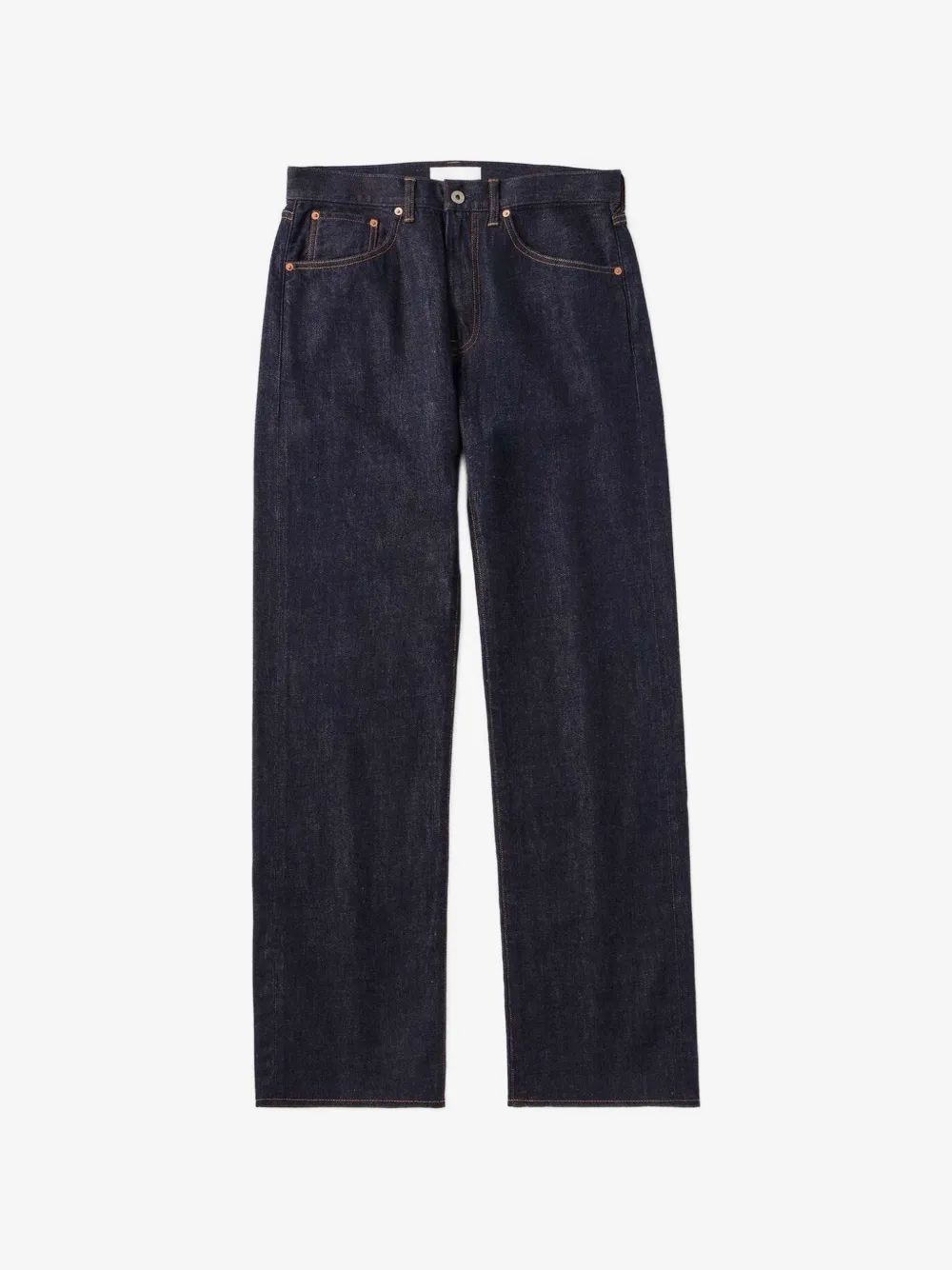 JAPAN BLUE 로고 패치 와이드 레그 진