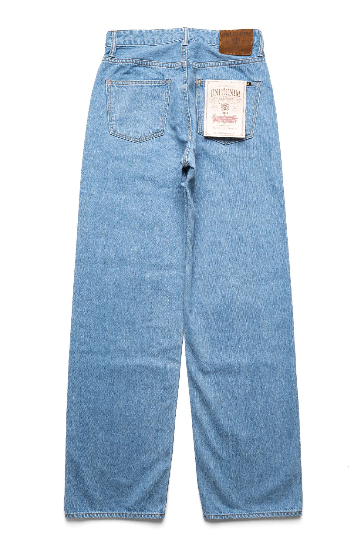 ONI DENIM L720-12Z 바이오스톤 12oz 셀비지 데님 지퍼 플라이 와이드 스트레이트