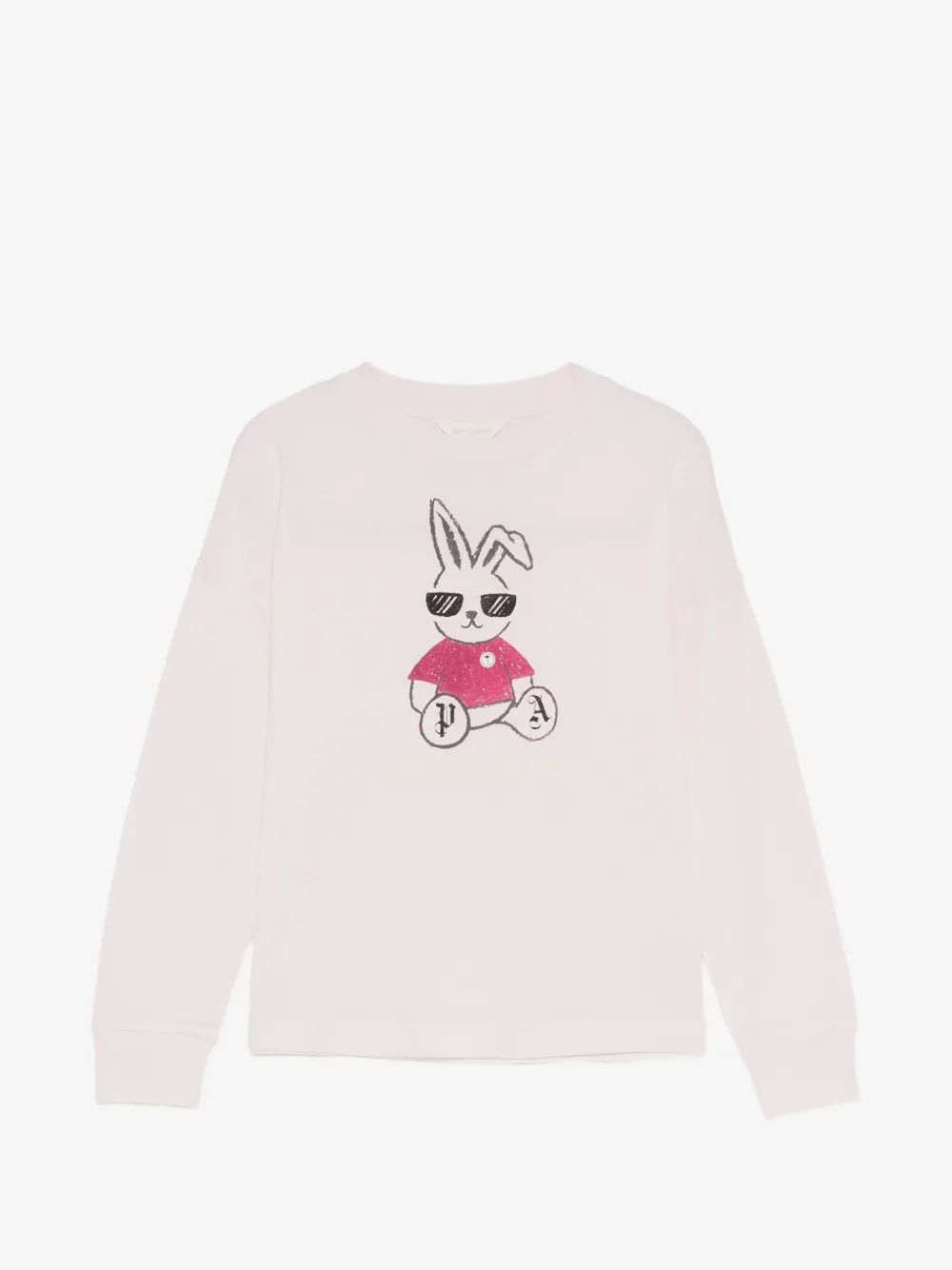 Palm Angels Kids 로고 프린트 긴팔 티셔츠