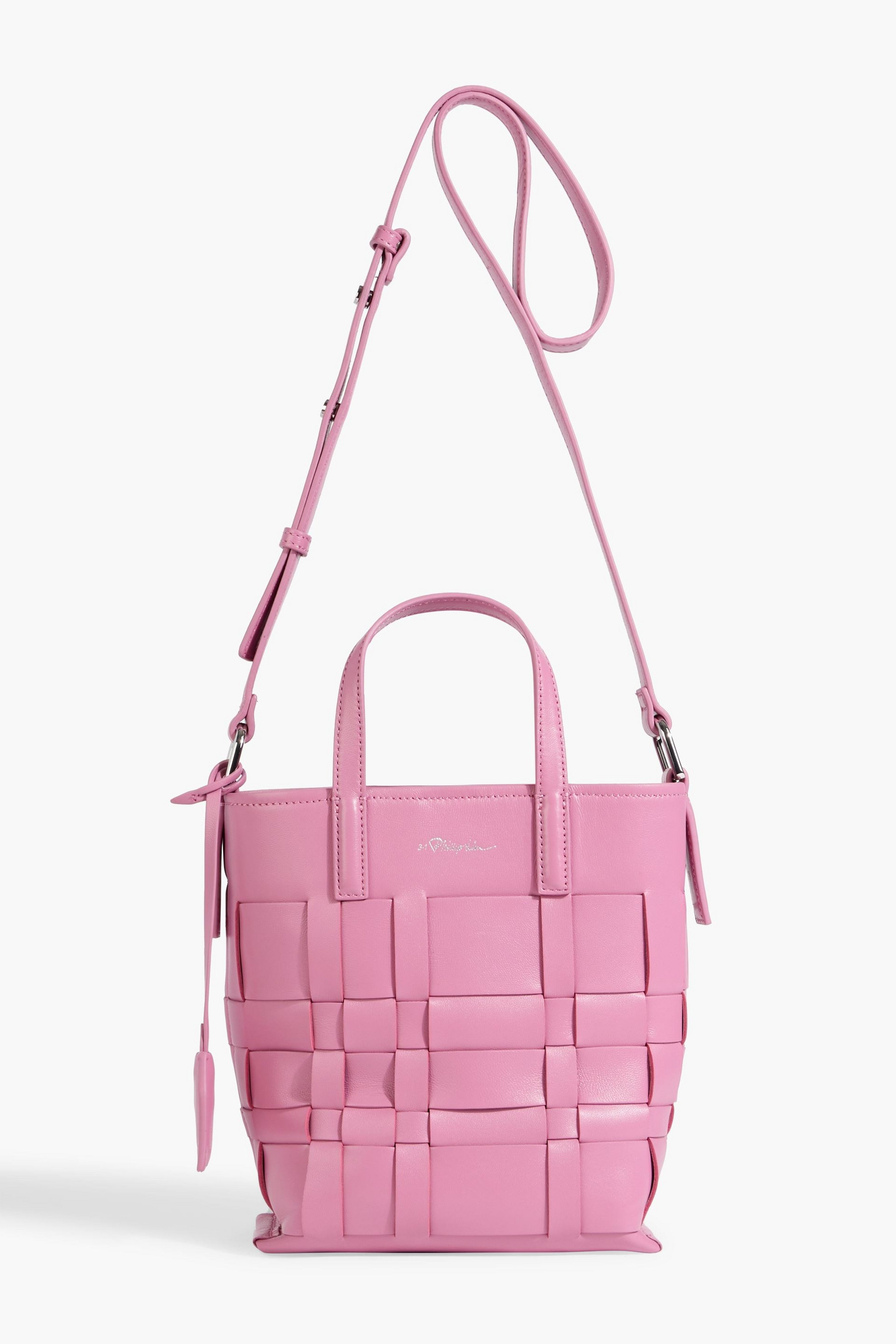 3.1 PHILLIP LIM 오디타 미니 위빙 가죽 버킷백