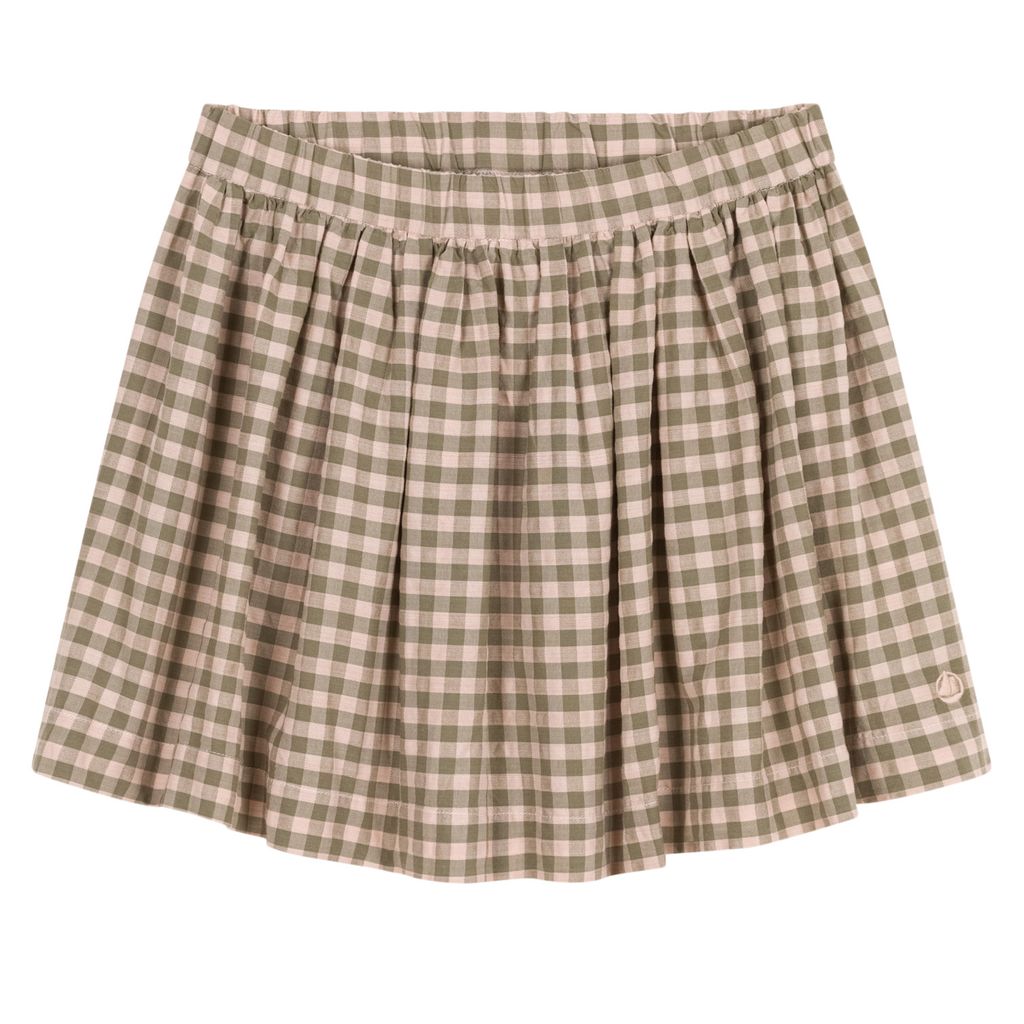 PETIT BATEAU KIDS 깅은 스커트 핑크