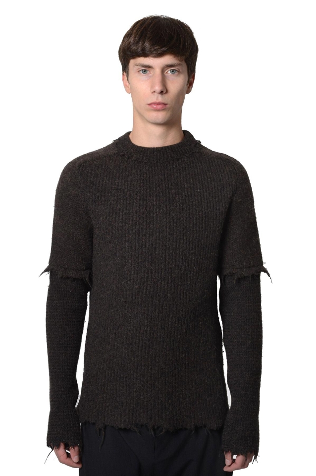 DAMIR DOMA 브라운 울 케르코니 점퍼