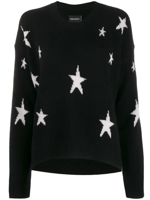 ZADIG & VOLTAIRE 스타 프린트 스웨터