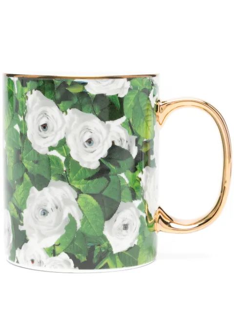 Seletti 장미 도자기 머그