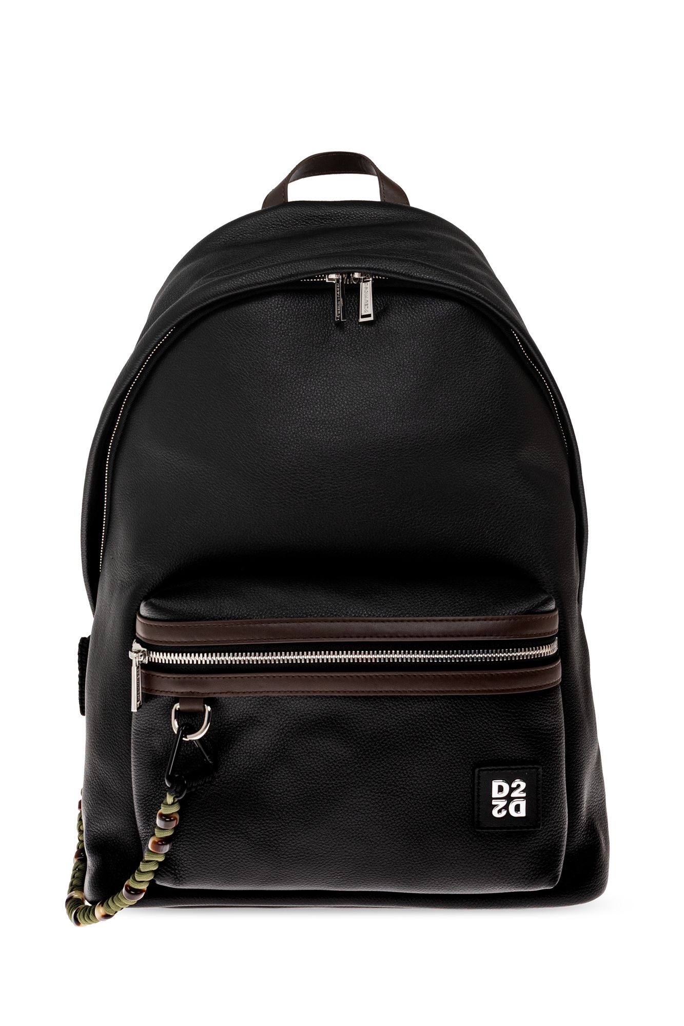 Dsquared2 로고 가죽 백팩