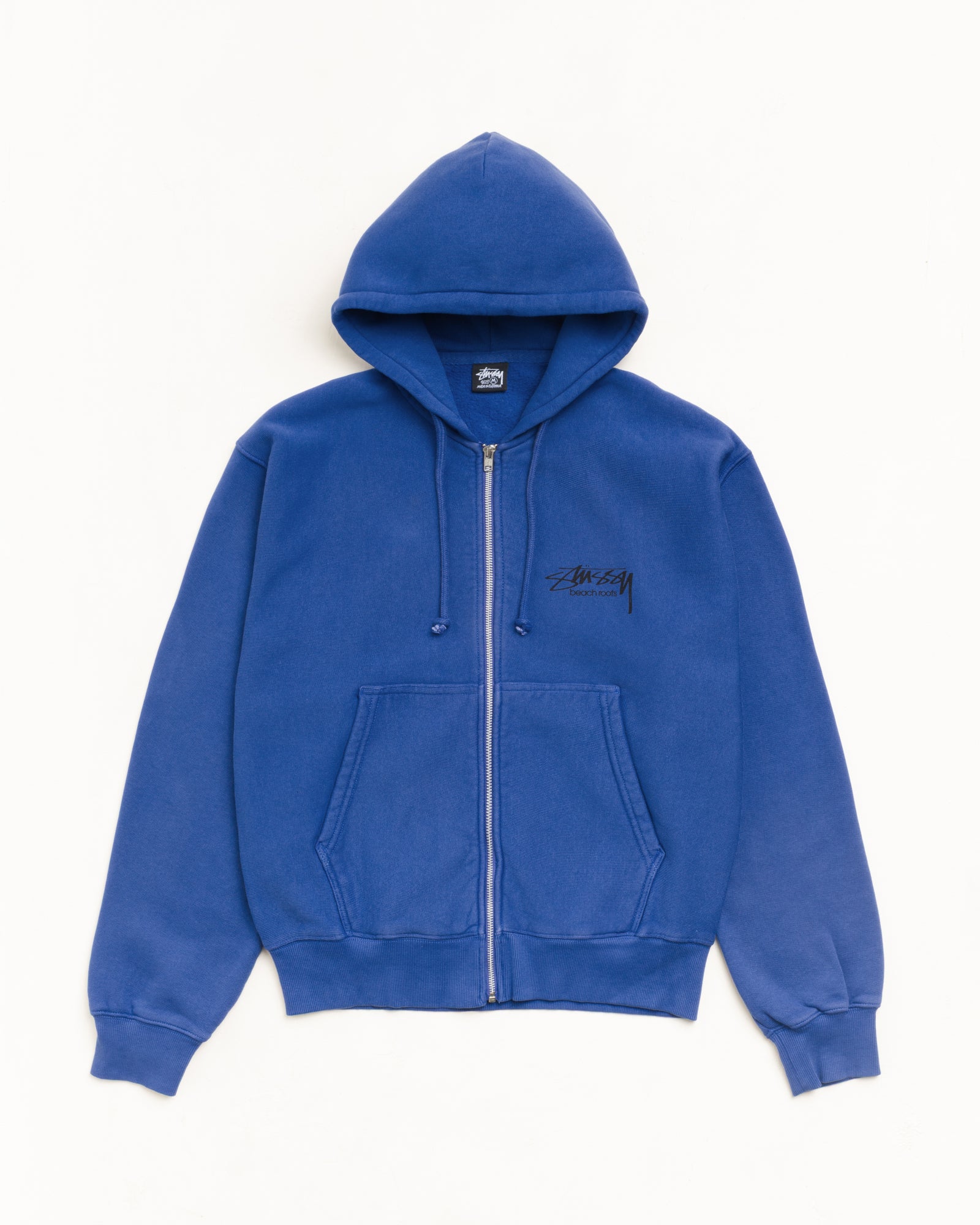 STUSSY 비치 루츠 집 후드 가먼트 염색