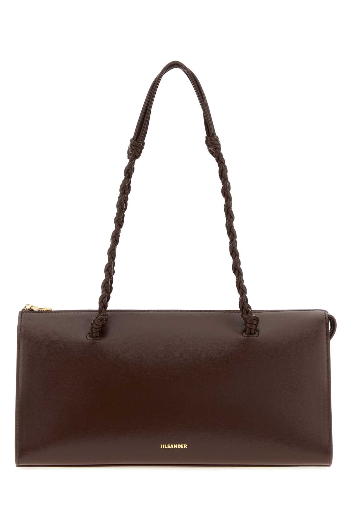 JIL SANDER 초콜릿 가죽 탱글 텐트 숄더백
