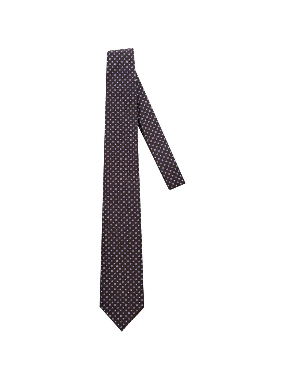 Corneliani 자수 실크 혼합 넥타이
