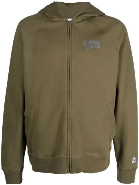 BILLIONAIRE BOYS CLUB 로고 프린트 집업 후드티