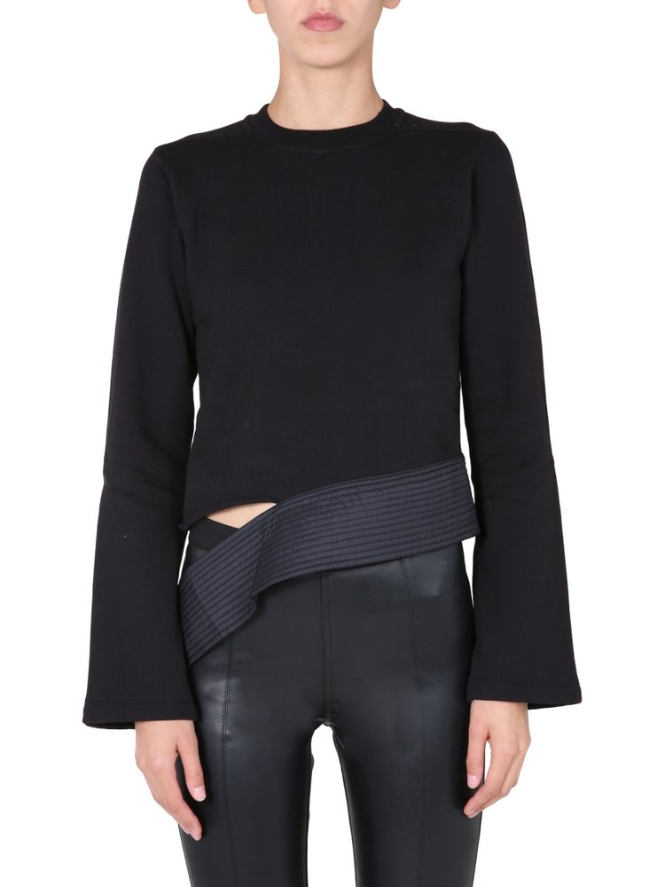 RICK OWENS DRKSHDW 비대칭 컷 아웃 탑