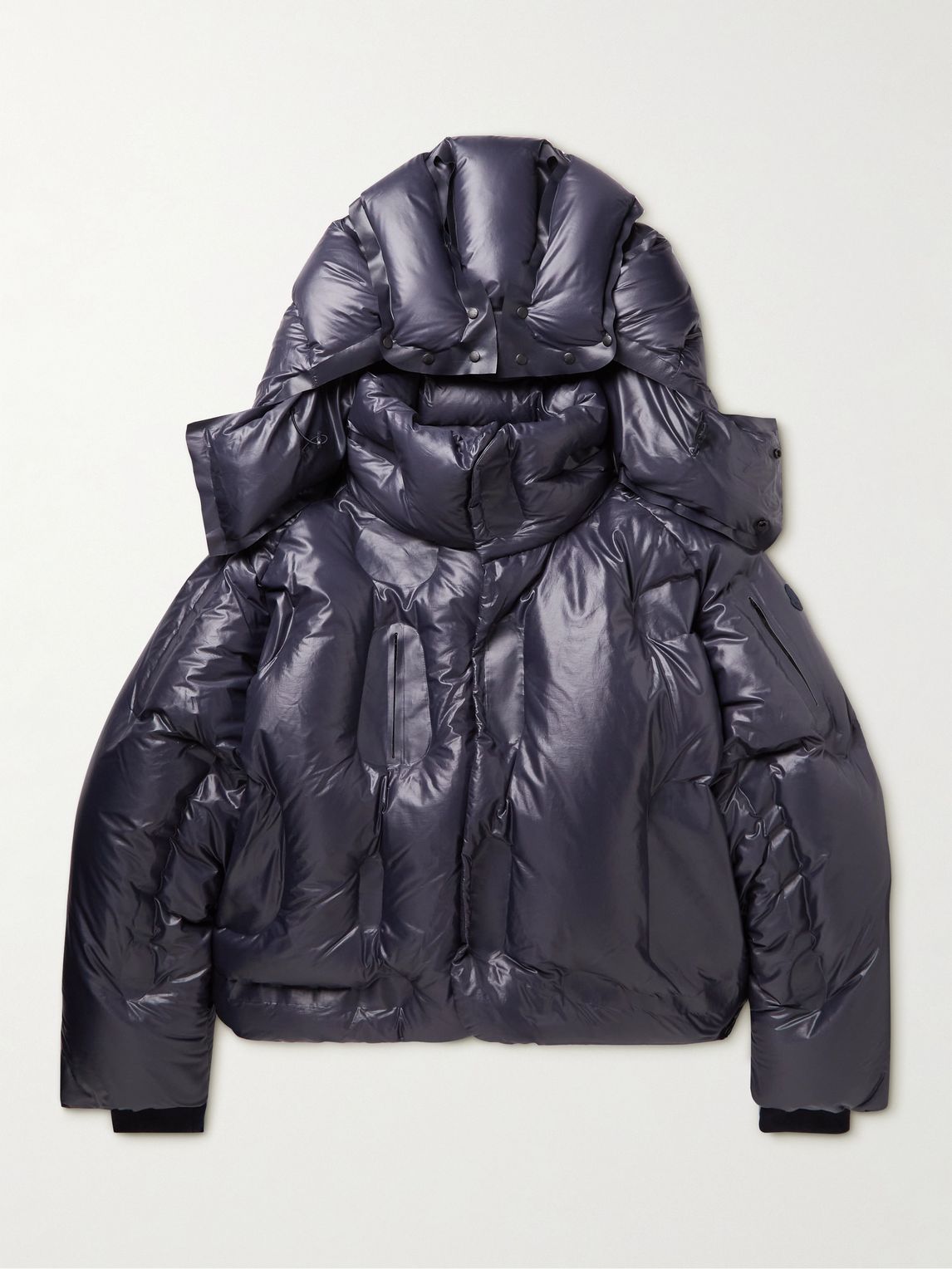 MONCLER GENIUS + Dingyun Zhang Klolk Logo-Appliqued Quilted Shell Hooded Down Jacket