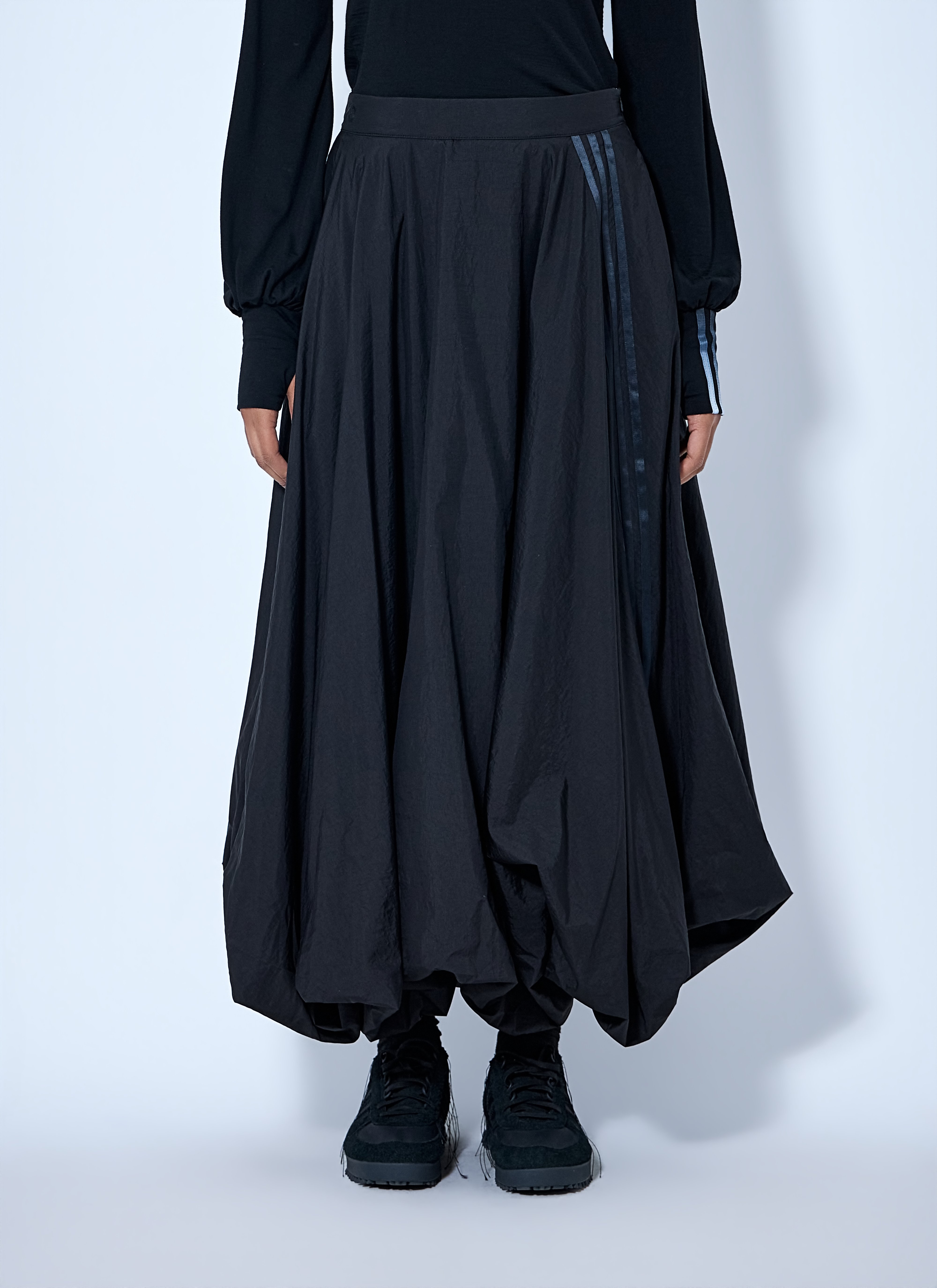 Y-3 그라디언트 3-스트라이프 나일론 벌룬 스커트
