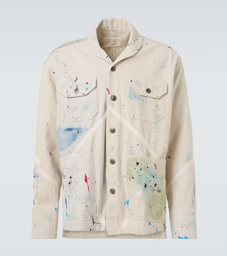 GREG LAUREN 페인터 프린트 코튼 자켓