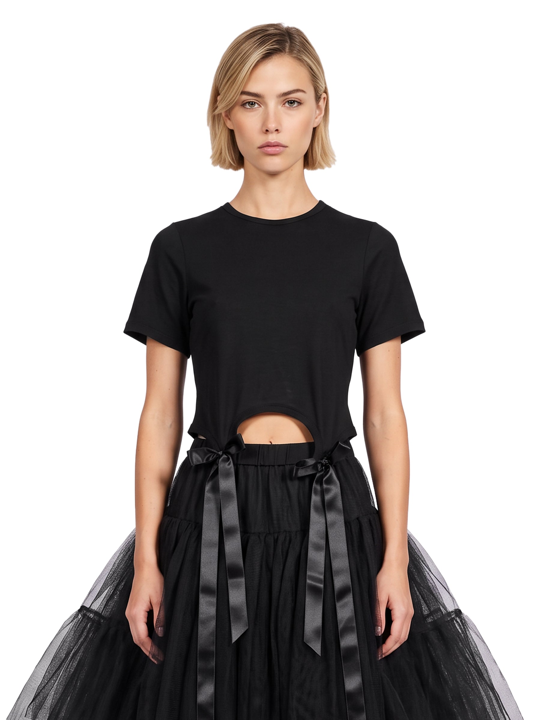 Simone Rocha 리본 티셔츠