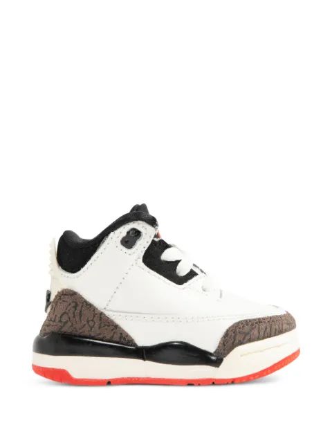 Nike Kids 조던 3 레트로 엘리펀트 프린트 스니커즈