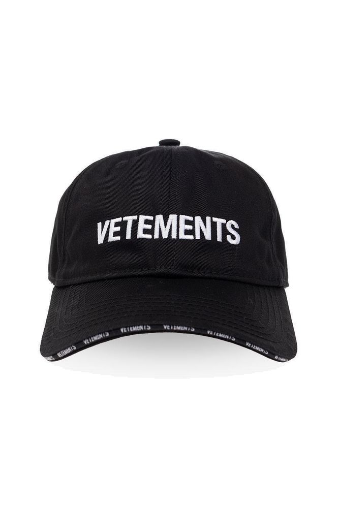 VETEMENTS 로고 자수 야구 모자