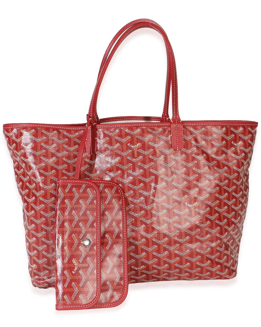 GOYARD 레드 이네 캔버스 생 루이 PM