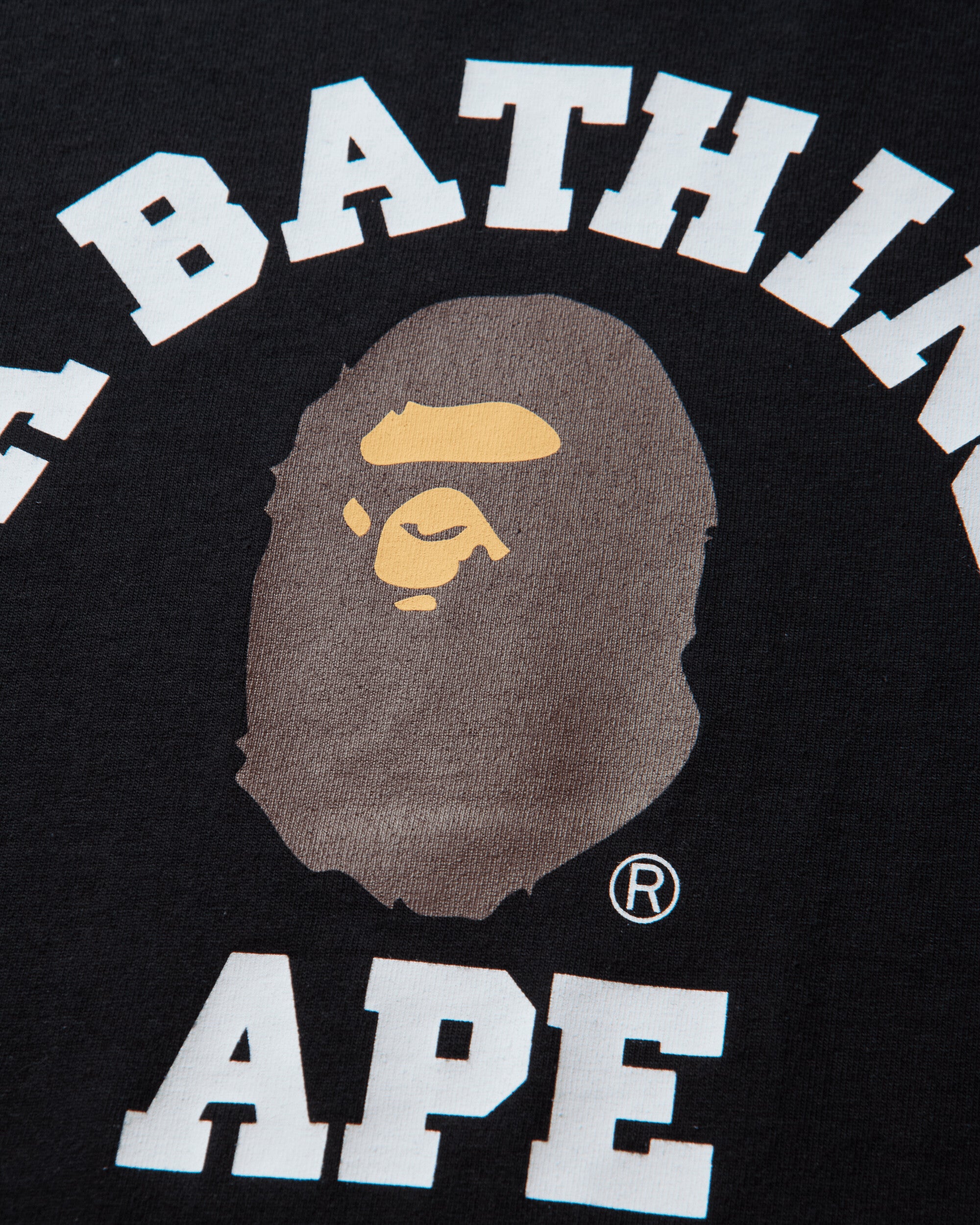 Bape 남성 컬리지 롱슬리브 티셔츠