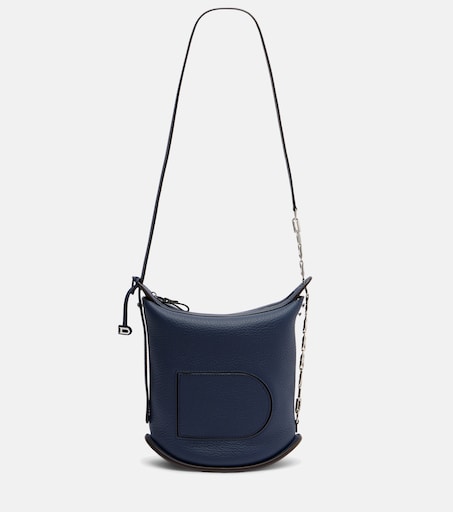 Delvaux 핀 트위스트 미디엄 레더 크로스 백