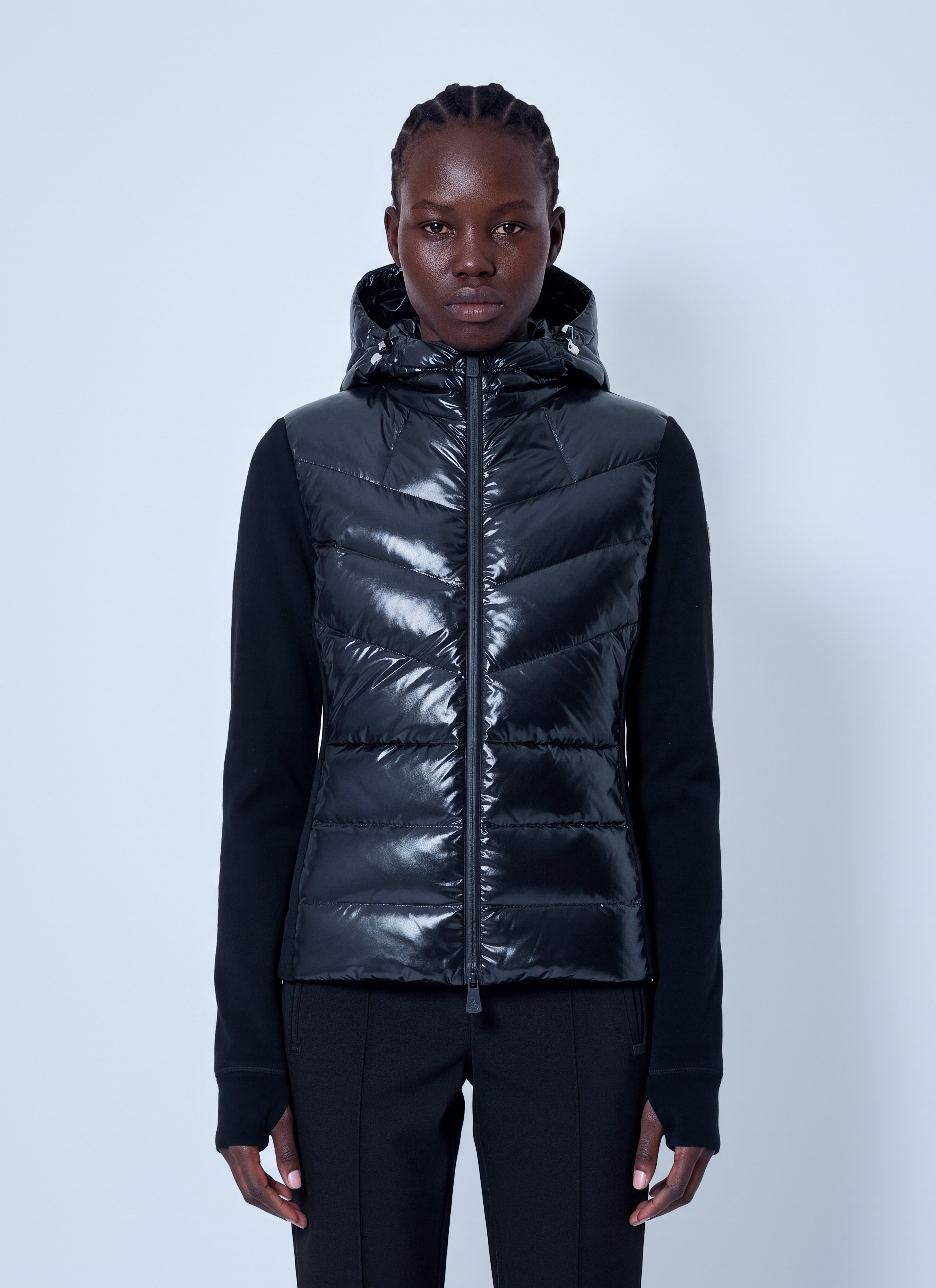 MONCLER GRENOBLE 후드 퀼팅 다운 베스트
