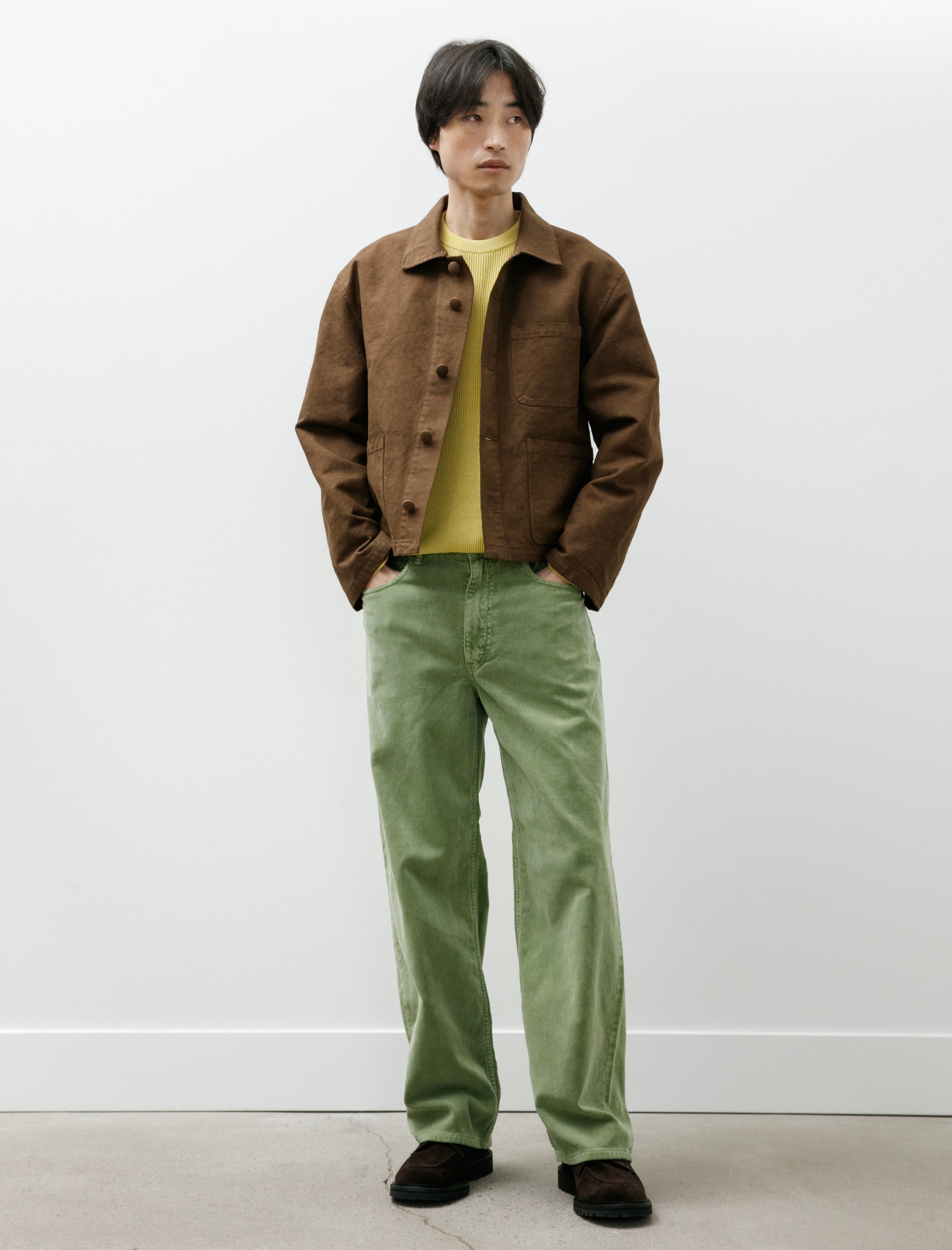 Garment Dyed Finx 5P Wide Pants Corduroy | AURALEE | FETCHING