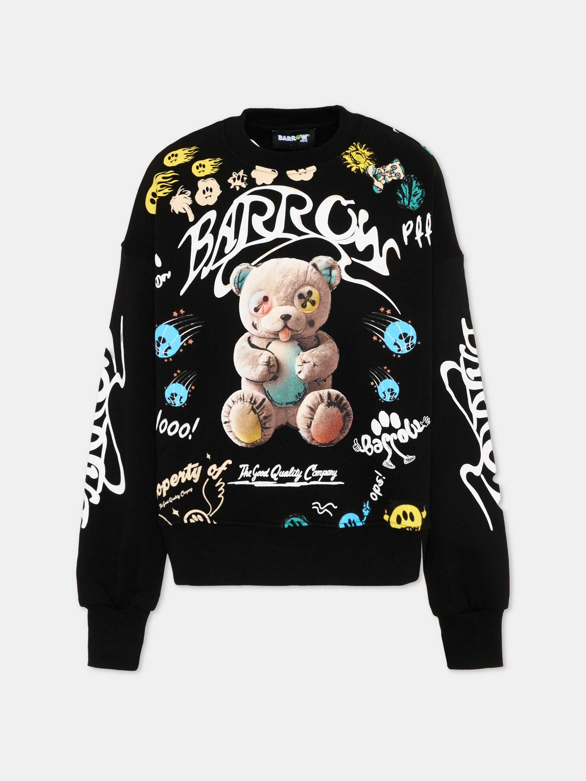 BARROW 키즈 베어 프린트 맨투맨