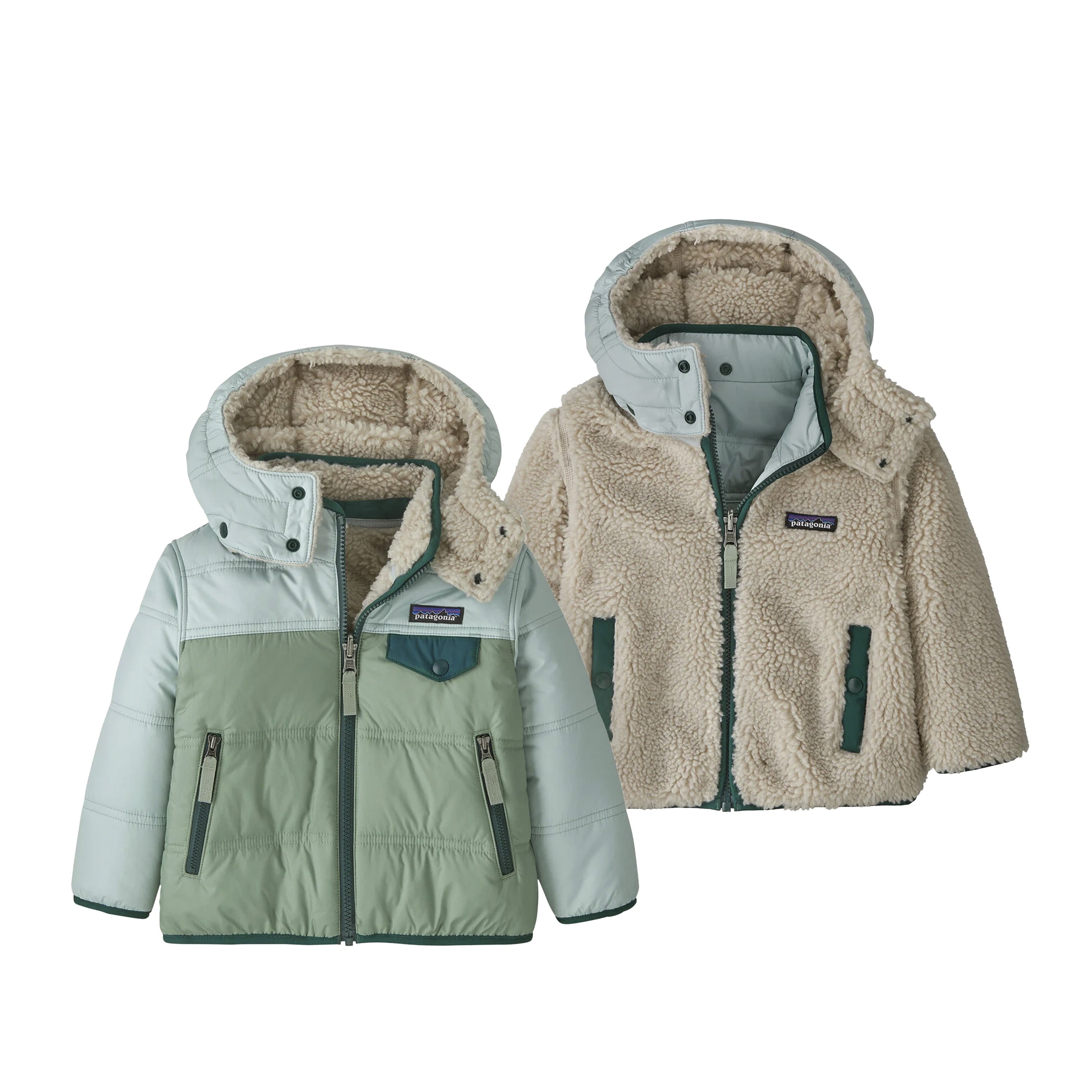 Patagonia Kids 베이비 파타고니아 리버시블 트리블스 후디