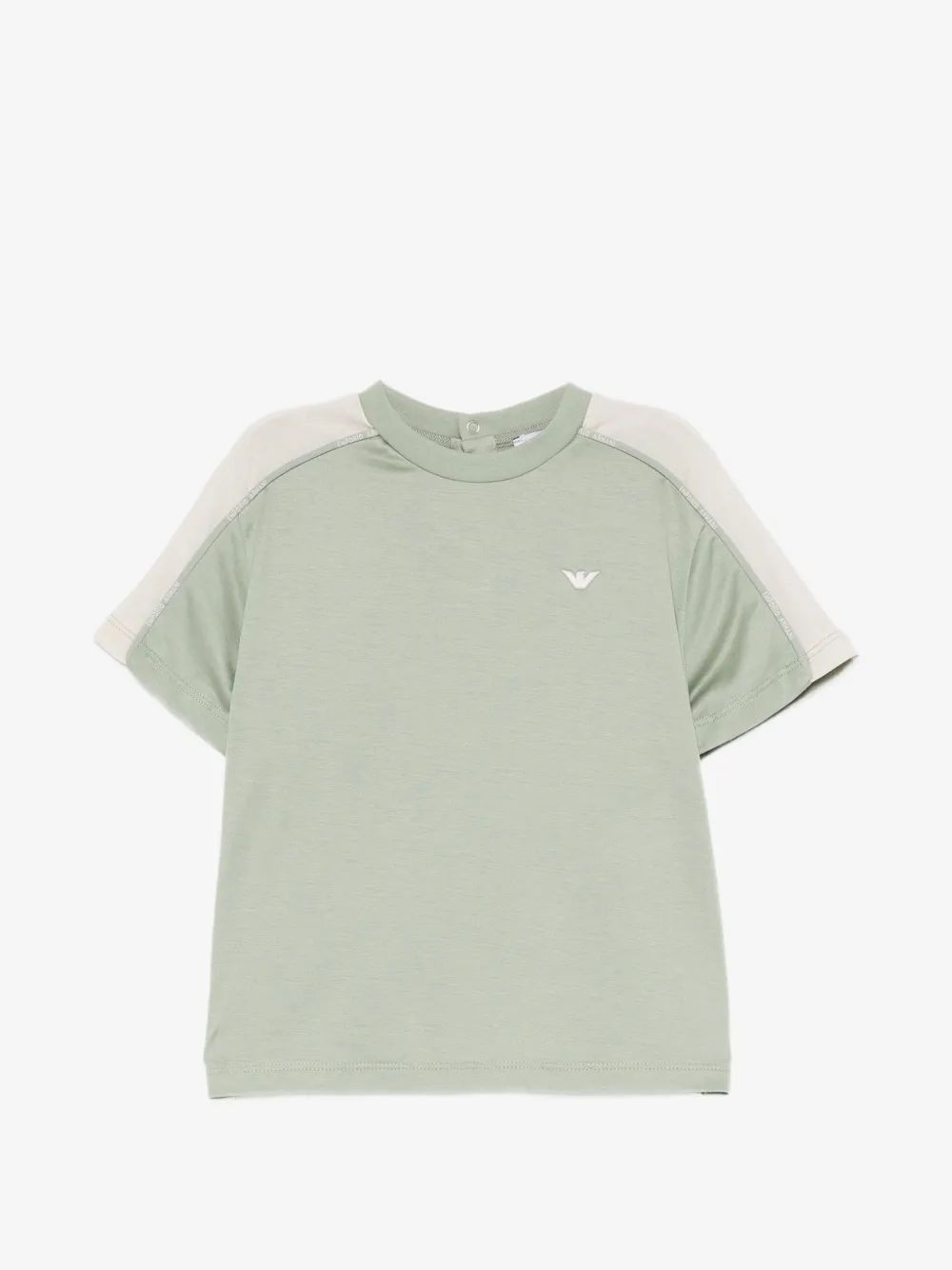 Emporio Armani Kids 로고 자수 티셔츠