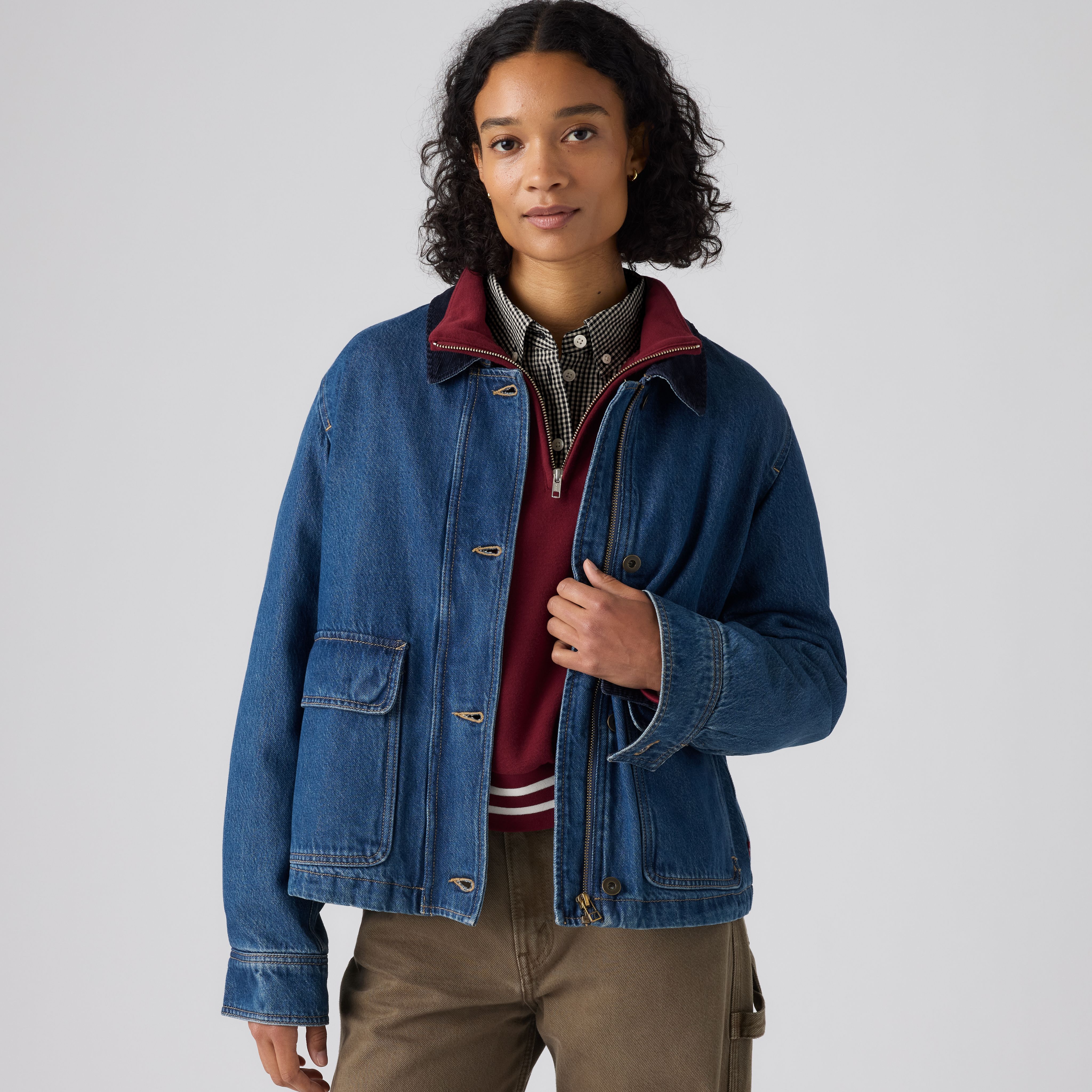 LEVI'S 브리 크롭드 초어 자켓