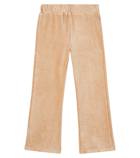 Scotch & Soda Kids 리브드 니트 코튼 블렌드 벨벳 레깅스