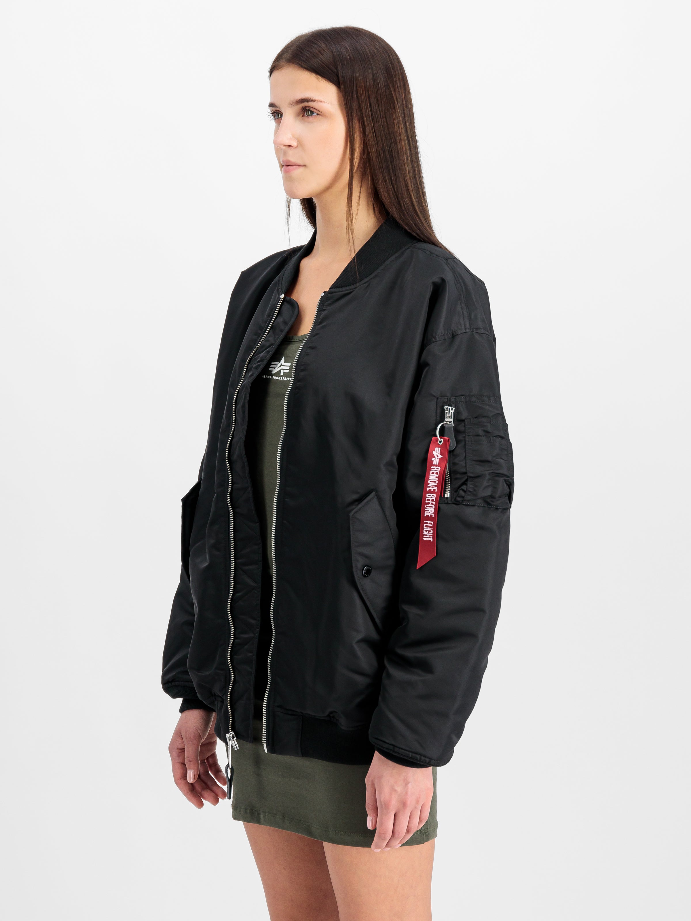 Alpha Industries MA-1 코어 루즈 봄버 자켓