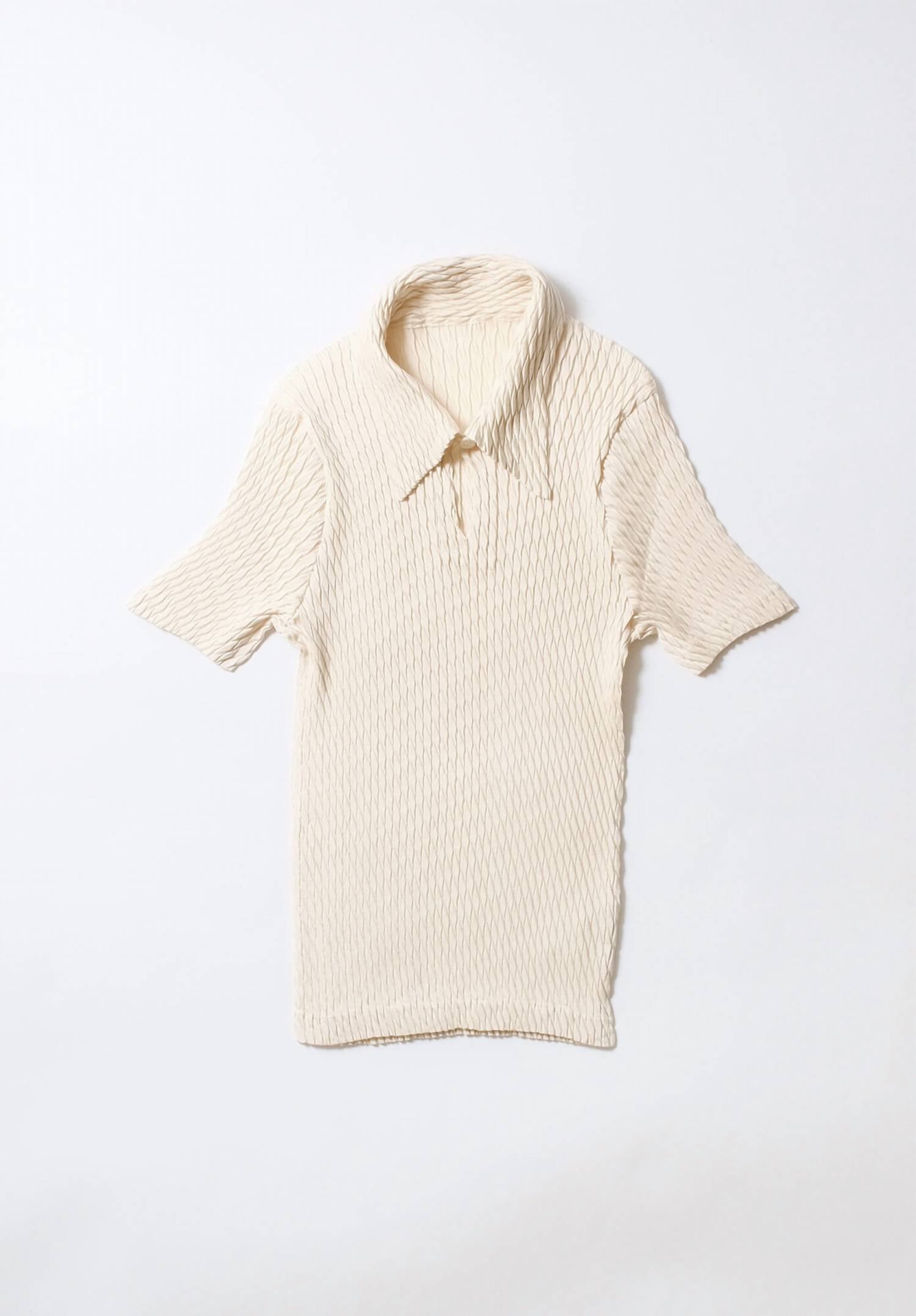 ISSEY MIYAKE 슬릭 플리츠 셔츠