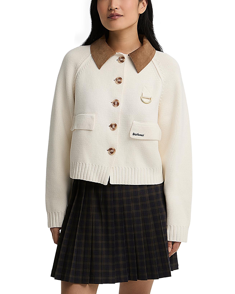 BARBOUR 알버스톤 니트 자켓