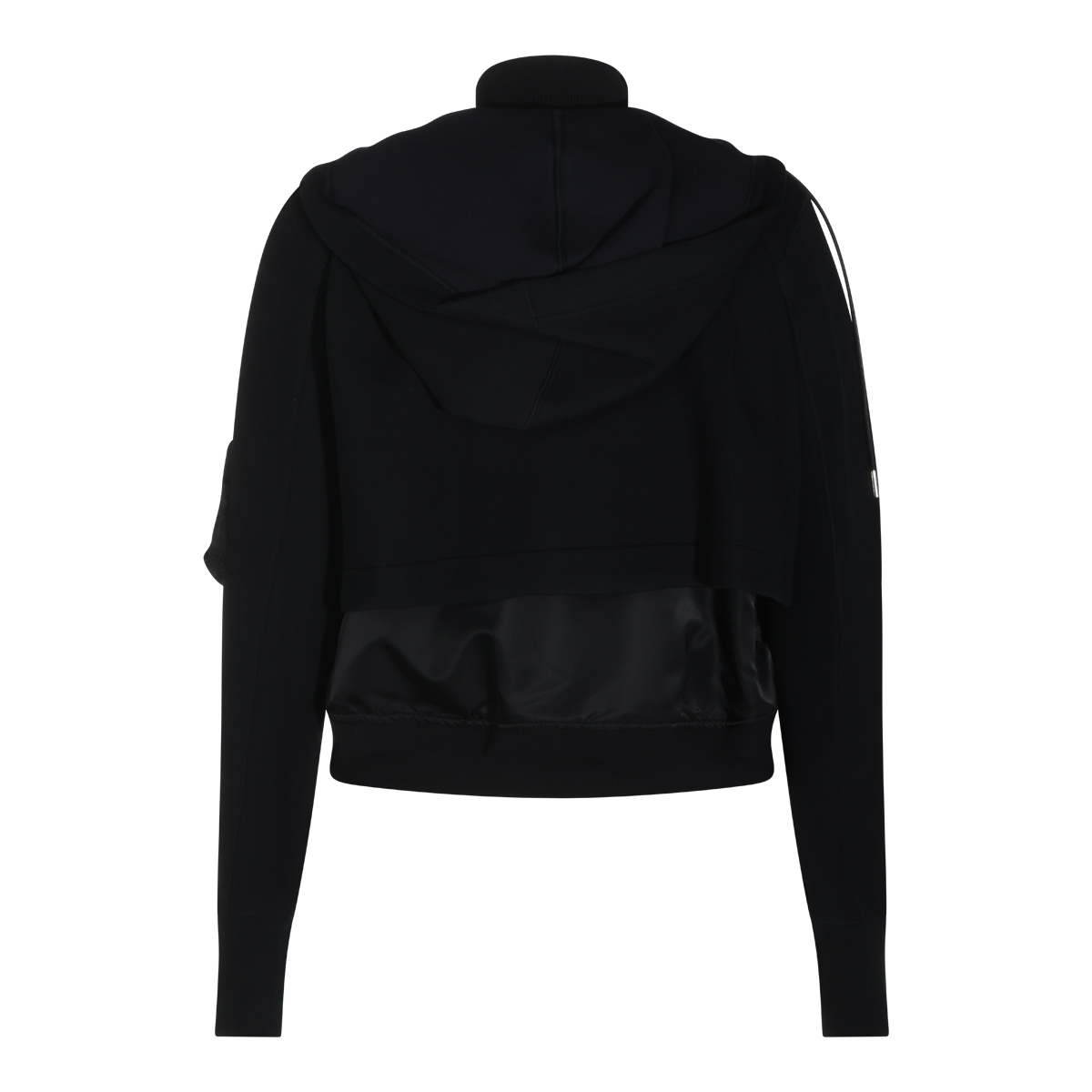 SACAI 블랙 스폰지 맨투맨