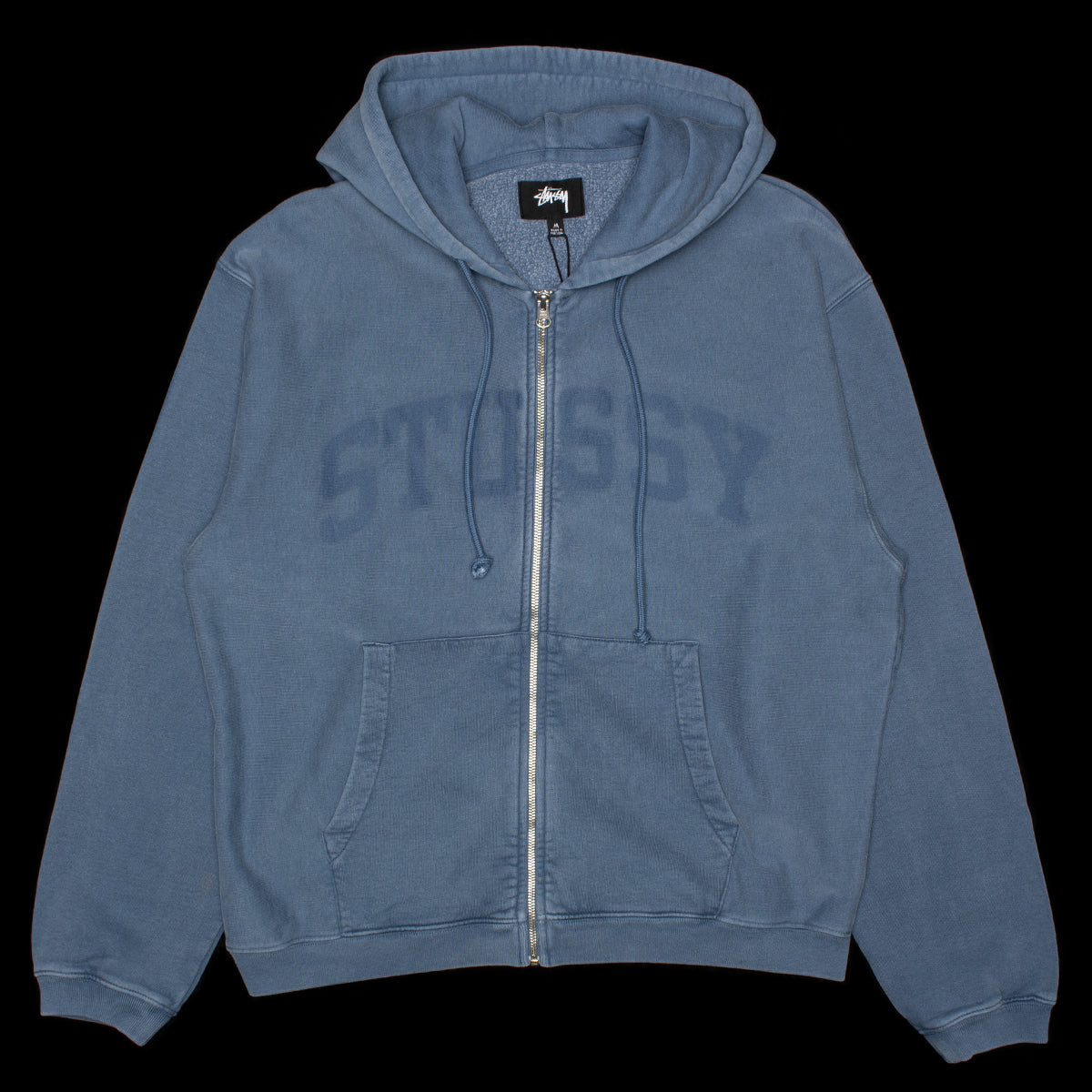 STUSSY 페이디드 그래픽 집업 후드