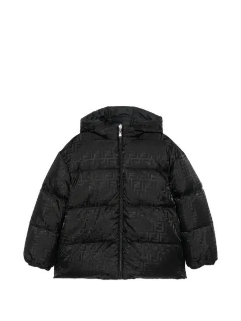 Fendi Kids FF 로고 퀼팅 자켓
