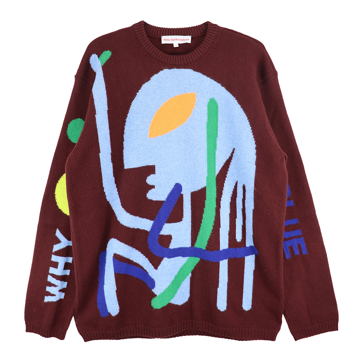 Walter Van Beirendonck 와이 비 블루 니트