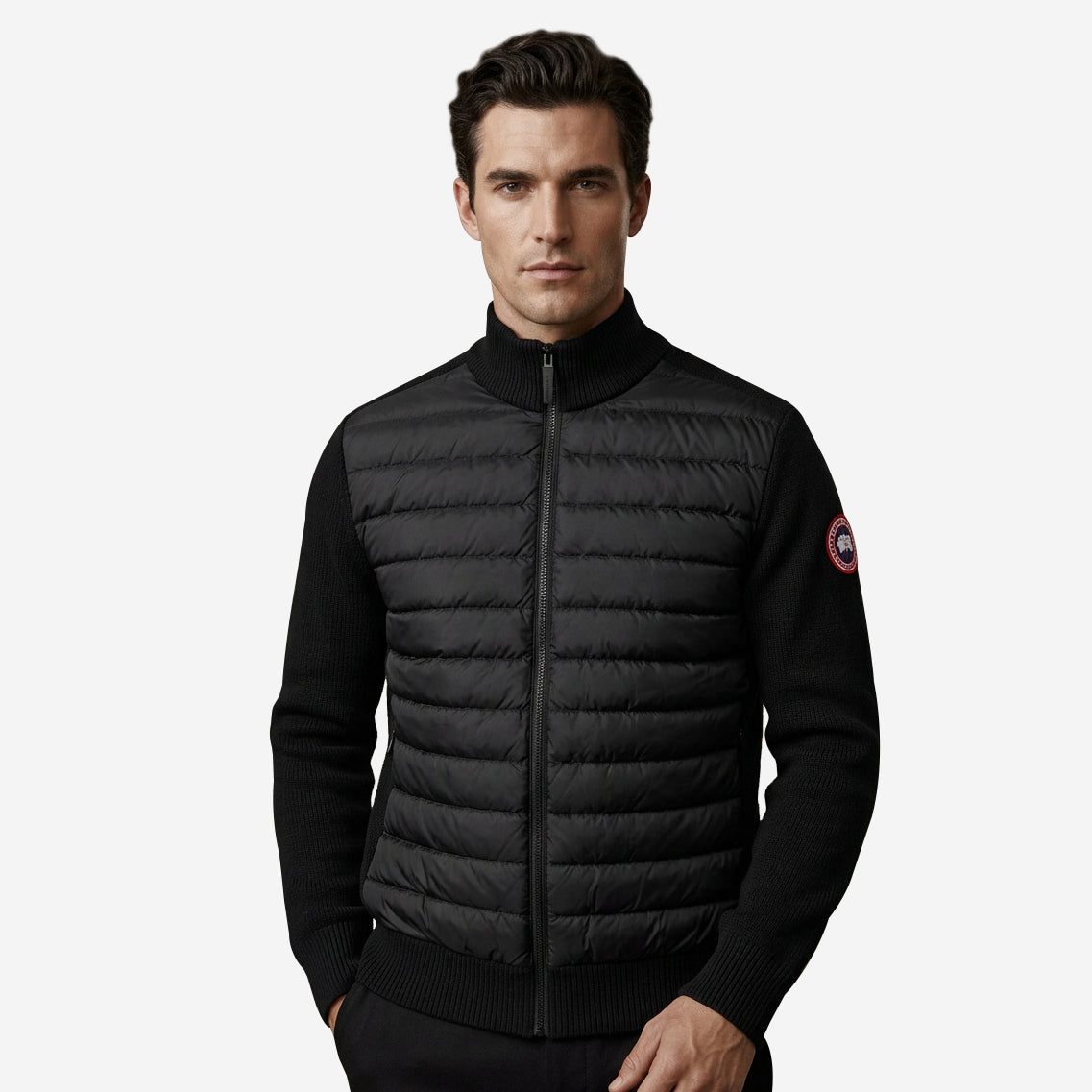 CANADA GOOSE 하이브리지 니트 자켓