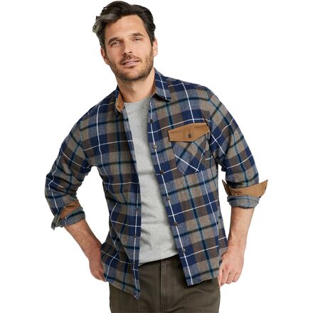 L.L.BEAN 스코치 체크 언턱핏 플란넬 스냅 셔츠