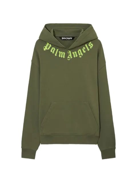 PALM ANGELS 넥 로고 후드티