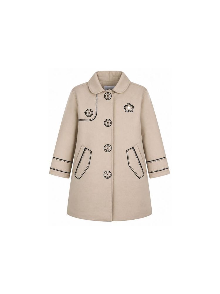 Marc Jacobs Kids 트롬프 로일 피터팬 칼라 트렌치코트