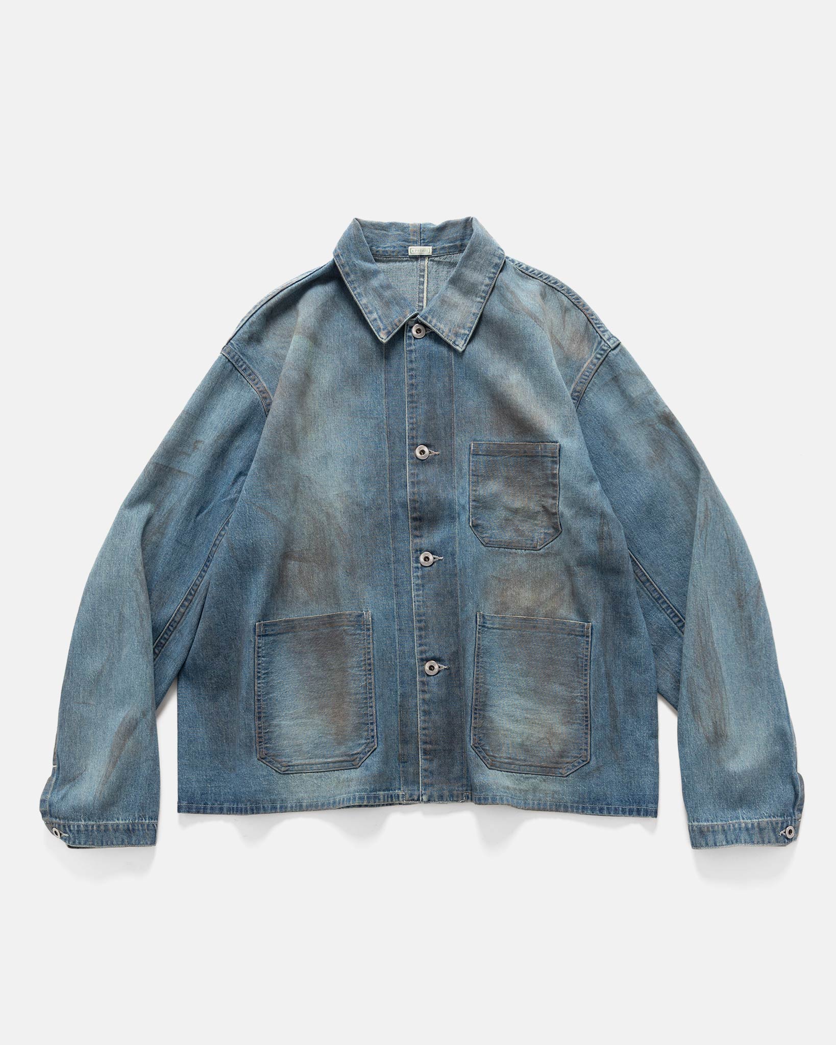 Vintage Denim Coverall Jacket | A.PRESSE | FETCHING