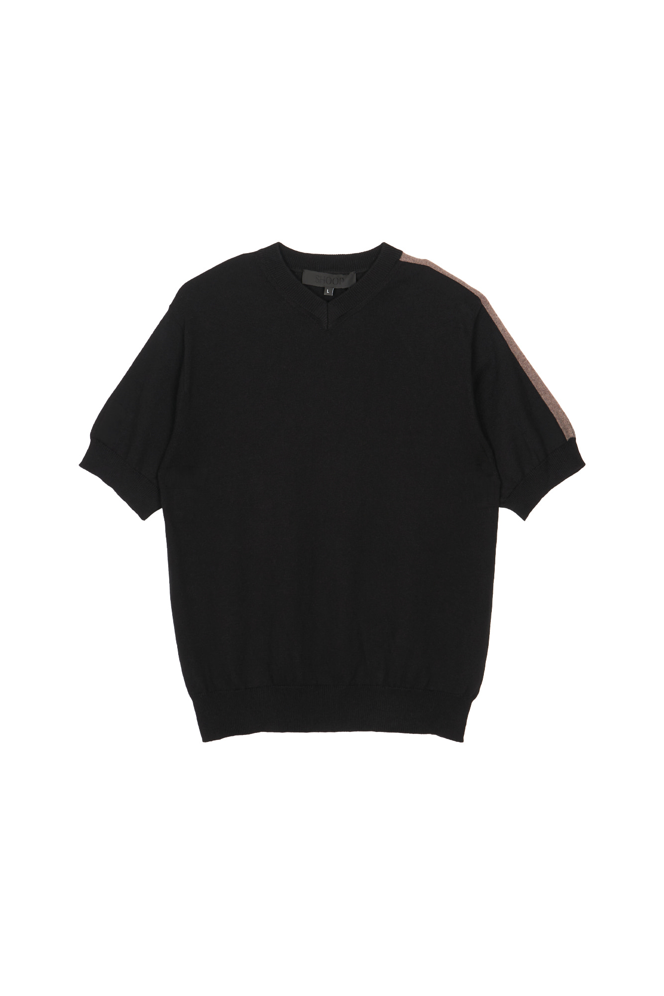 SHOOP Crossed Stripe V-Neck