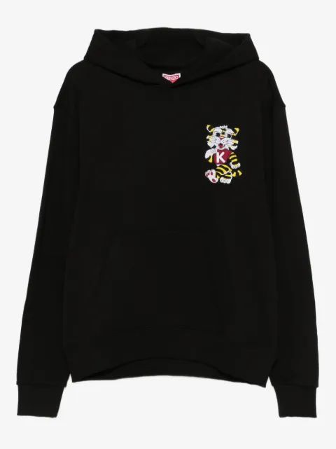 KENZO 와일드 타이거 그래픽 후드티