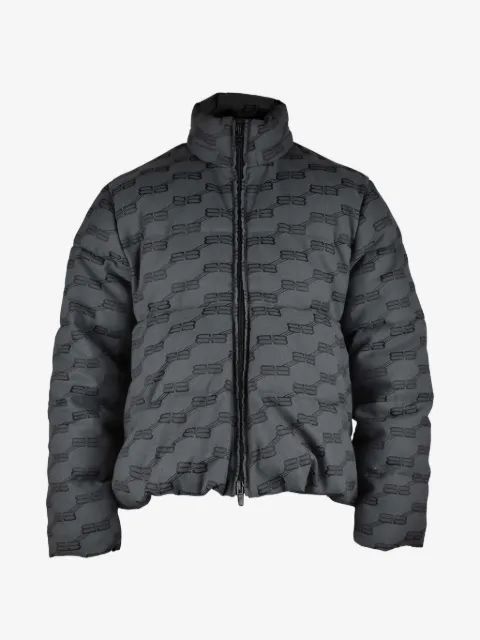 BALENCIAGA 로고 패턴 패딩 자켓
